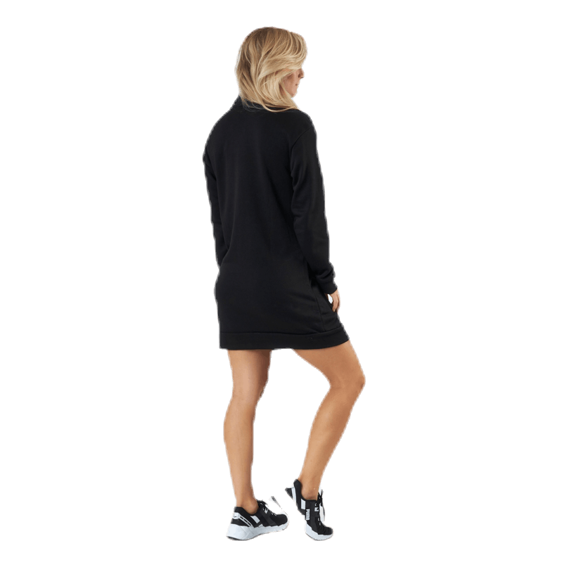 Ess+ Half-Zip Dress Tr Black