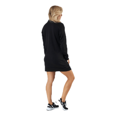Ess+ Half-Zip Dress Tr Black