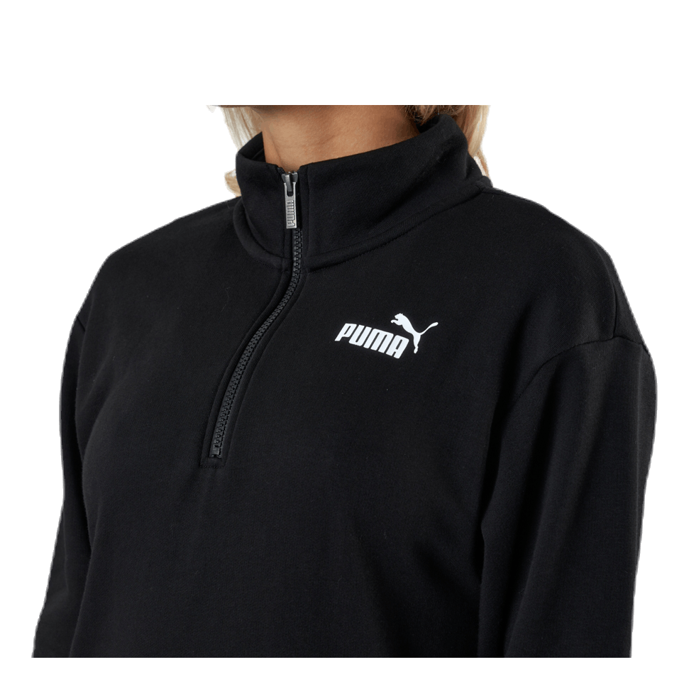 Ess+ Half-Zip Dress Tr Black