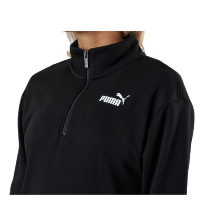 Ess+ Half-Zip Dress Tr Black