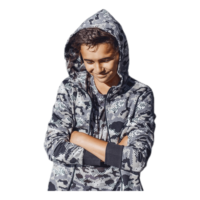 Jr Charles Zip Hoodie Patterned