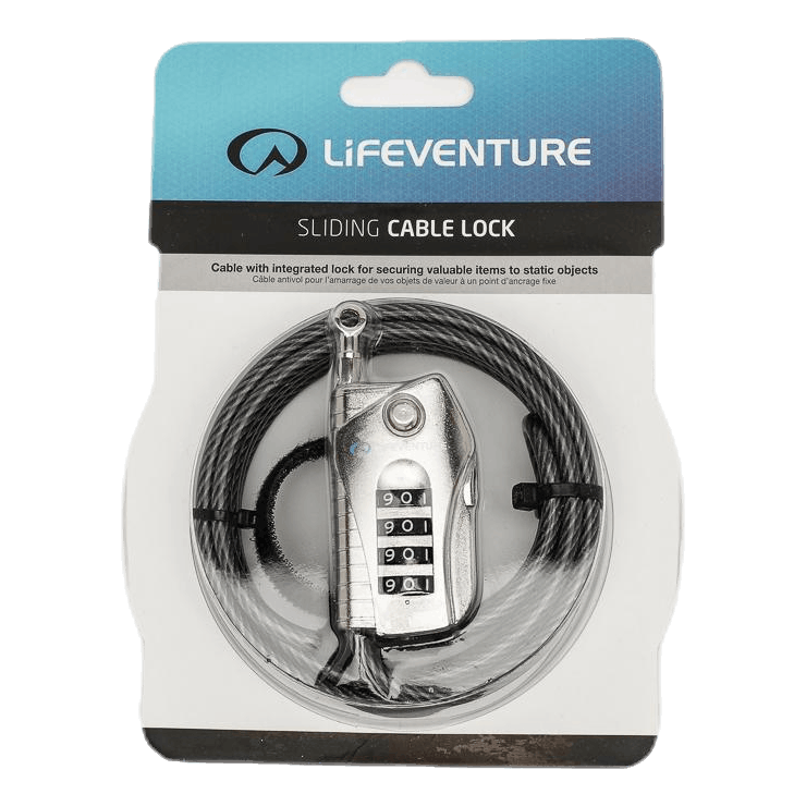 Sliding Cable Lock Black