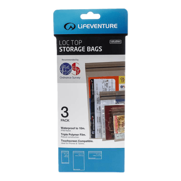 DriStore LocTop Bags - For Valuables White/Black