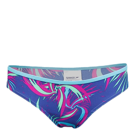 Colour Melt Allover Crop 2 Piece Blue