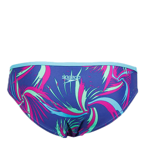 Colour Melt Allover Crop 2 Piece Blue