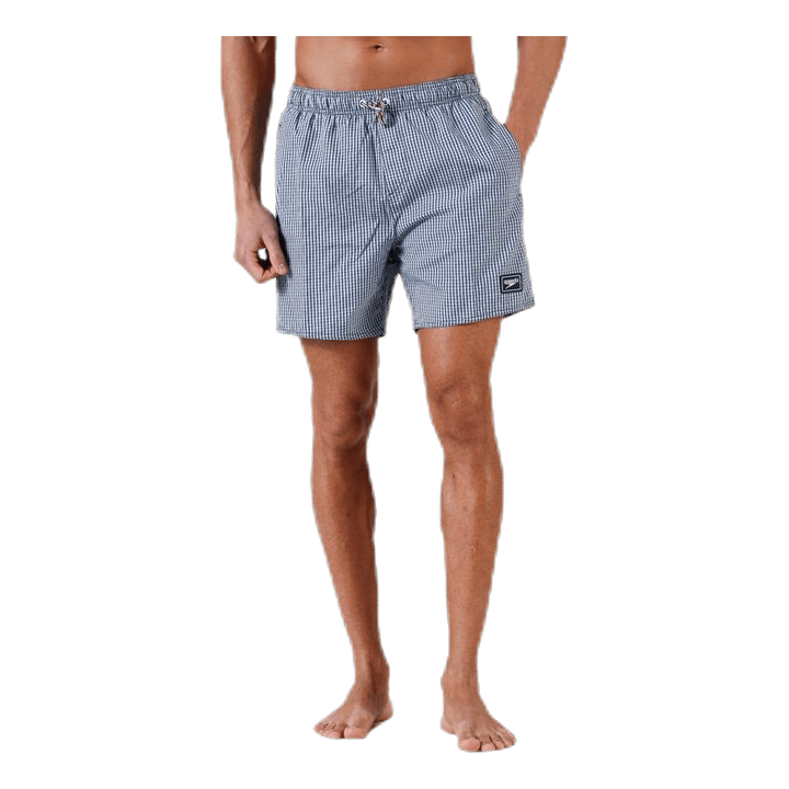 Stripe Leisure 16" Watershort Blue/White