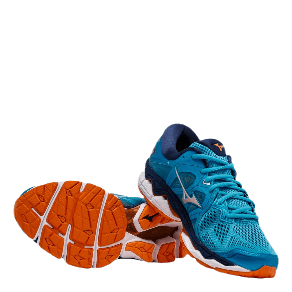 Wave Sky 2 Blue Silver Mizuno Runforest