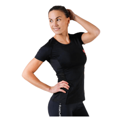 Core Mesh Tee Black