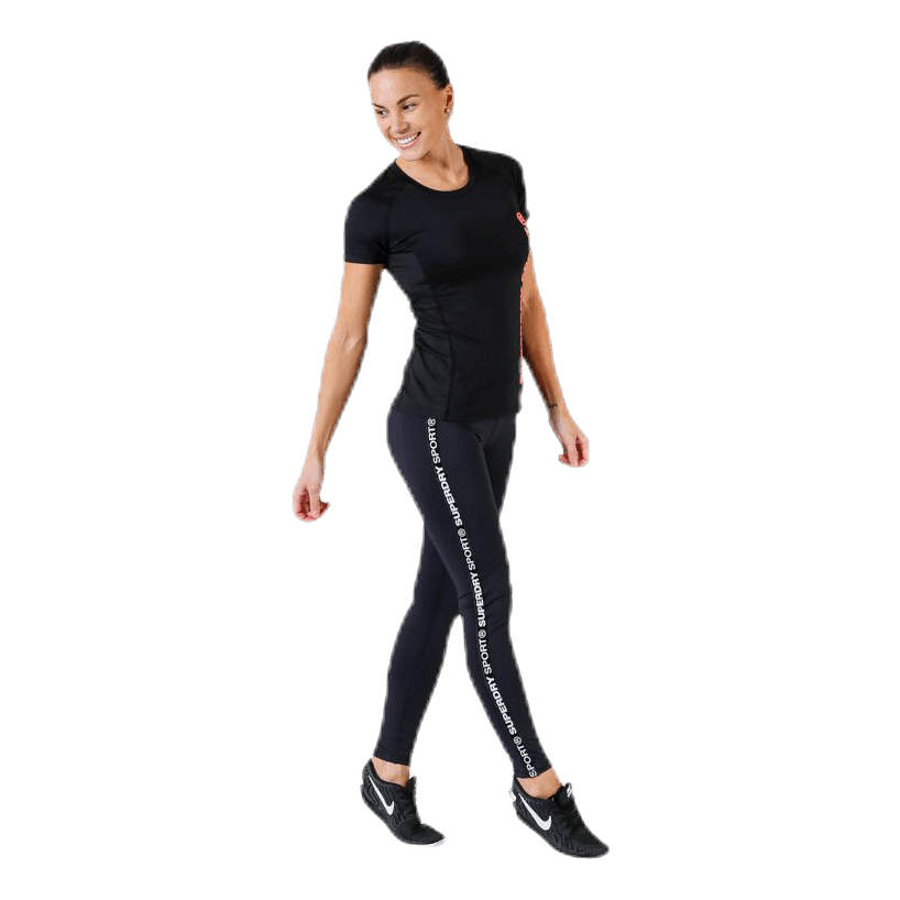 Core Mesh Tee Black