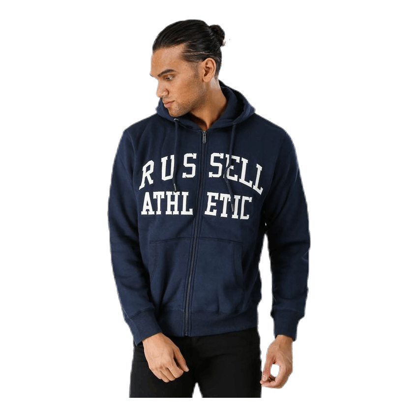 Zip Through Tackle Twill Hoody Blue