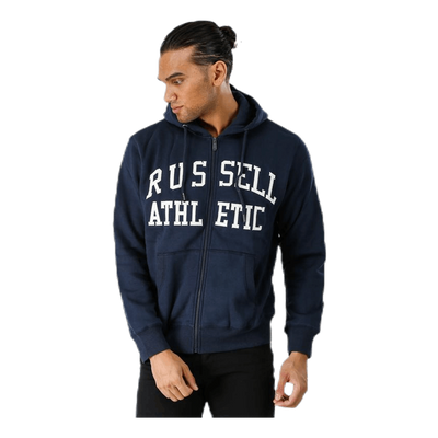 Zip Through Tackle Twill Hoody Blue