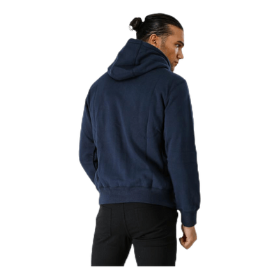 Zip Through Tackle Twill Hoody Blue