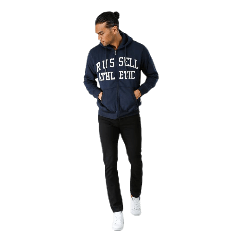Zip Through Tackle Twill Hoody Blue