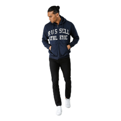 Zip Through Tackle Twill Hoody Blue