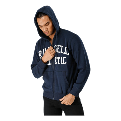 Zip Through Tackle Twill Hoody Blue