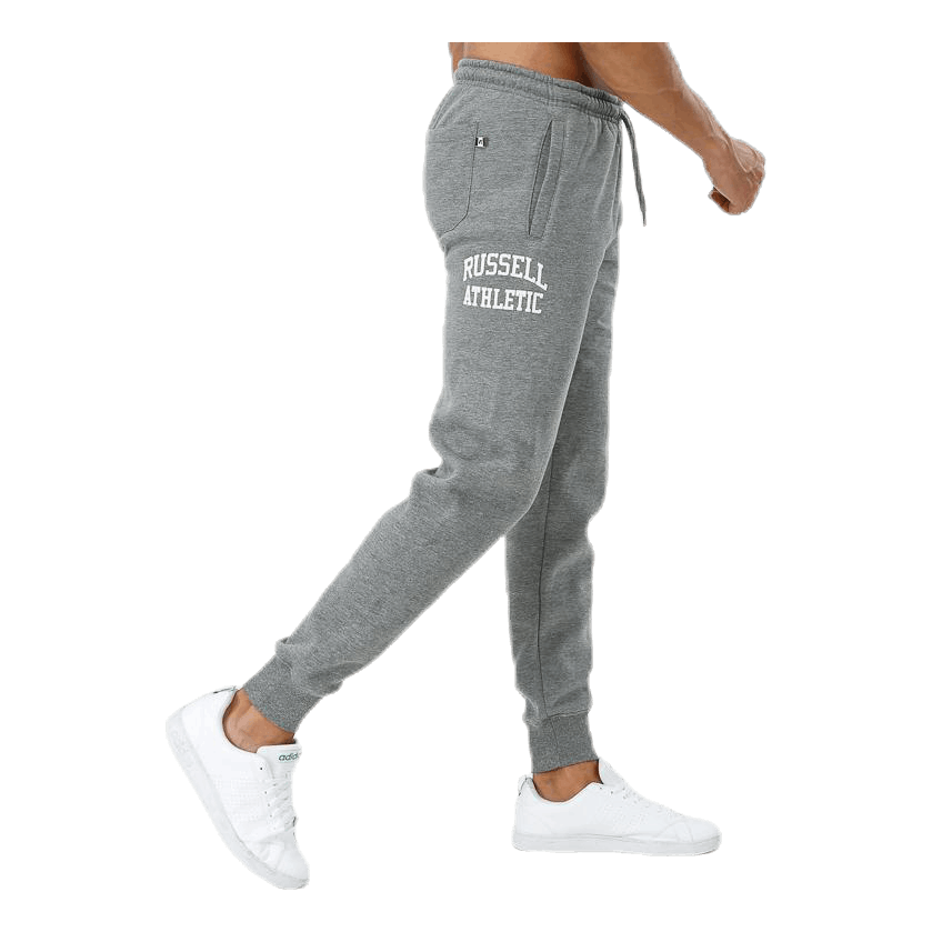 Seamless Flock Printed Cuffed Pant Grey
