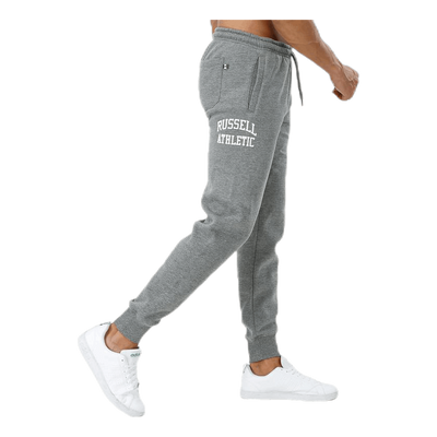 Seamless Flock Printed Cuffed Pant Grey