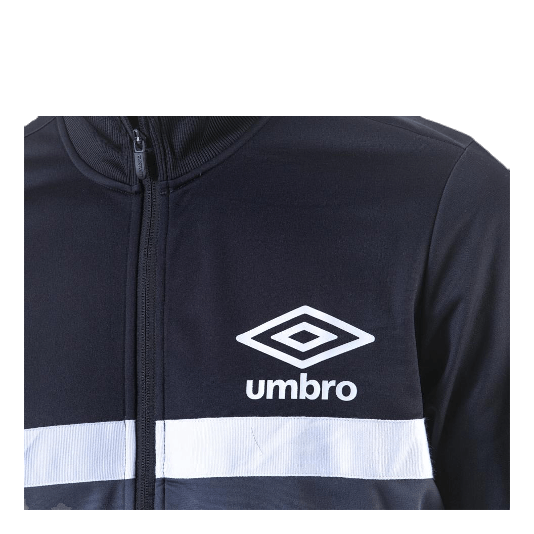 Panelled Track Top Black