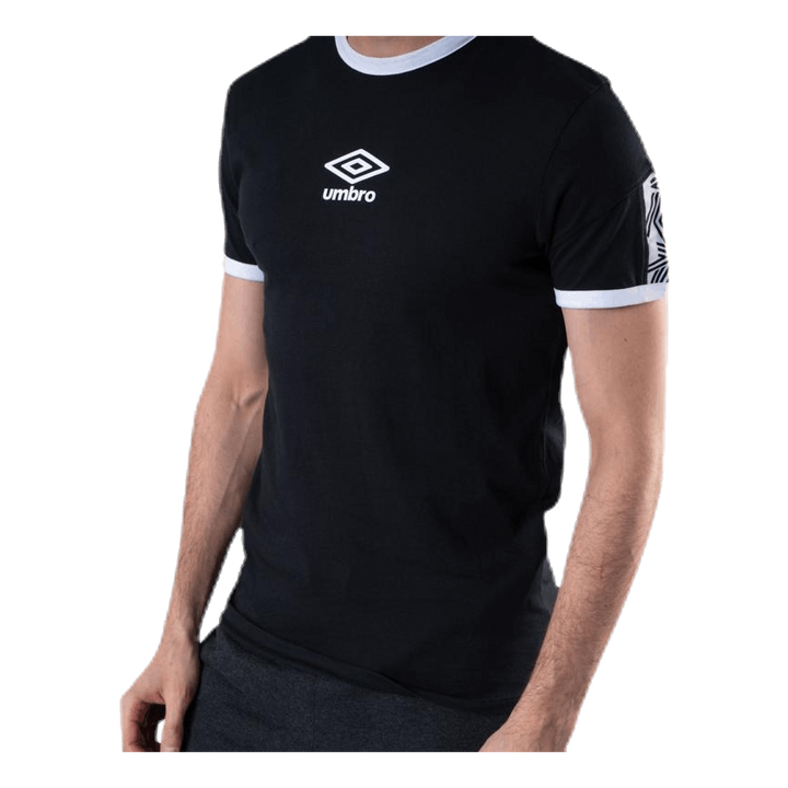 Ringer Taped Logo Tee Black Umbro –