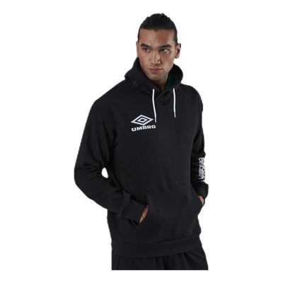 Sleeve Print Hoodie Black