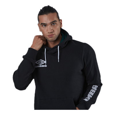 Sleeve Print Hoodie Black
