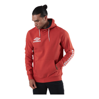 Sleeve Print Hoodie Red