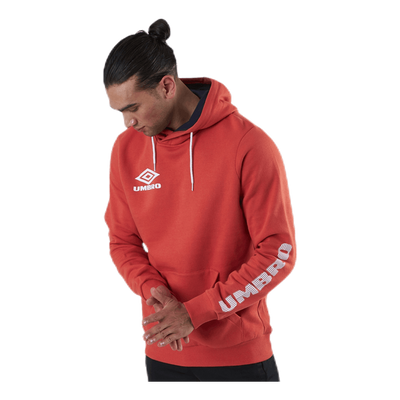 Sleeve Print Hoodie Red