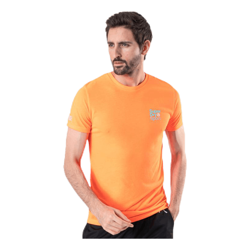 Core Sport Small Logo Tee Orange