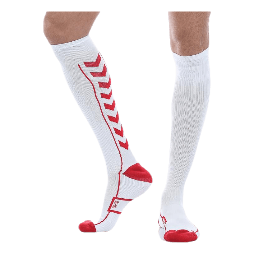 Tech Indoor Sock High White/Red
