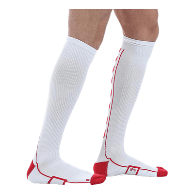 Tech Indoor Sock High White/Red