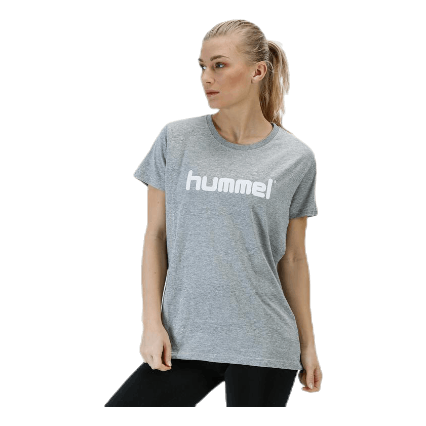 Cotton Logo Tee W s/s Grey
