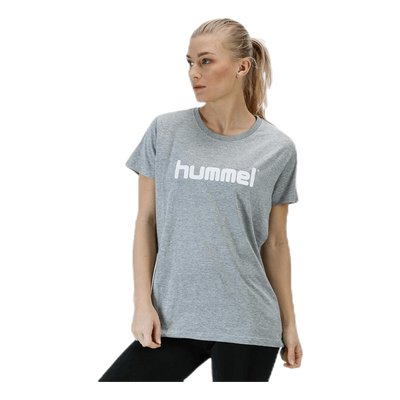 Cotton Logo Tee W s/s Grey