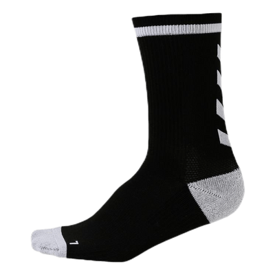 Elite Indoor Sock Low White/Black