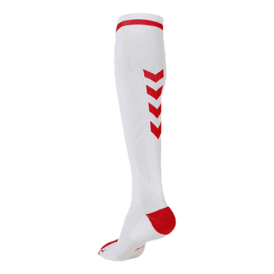 Elite Indoor Sock High White/Red