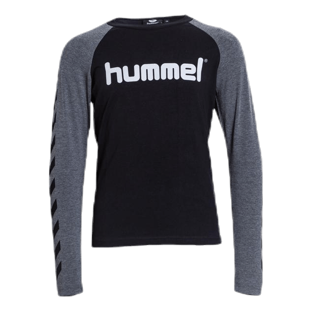 Boys T-Shirt LS Black/Grey
