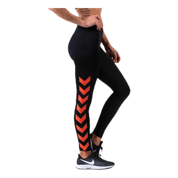 Lily Tights Patterned/Black