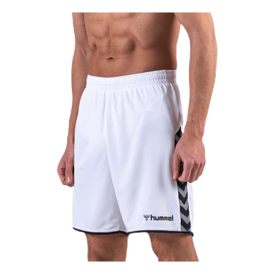 Authentic Poly Shorts White