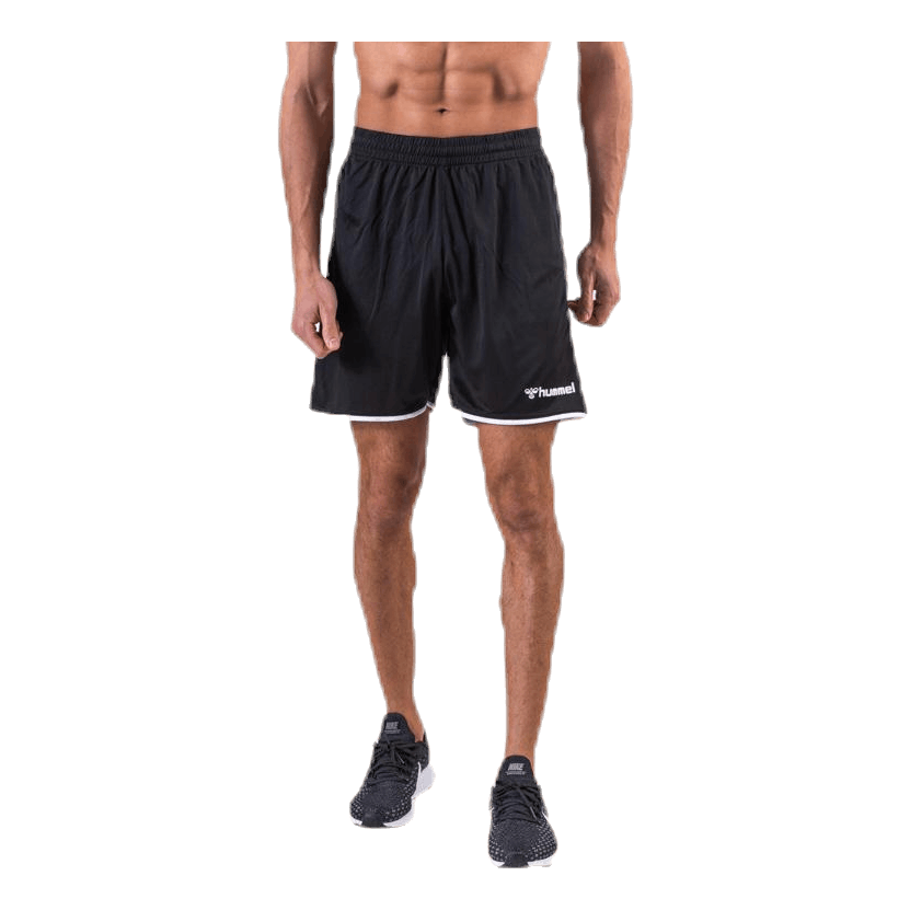 Authentic Poly Shorts White/Black