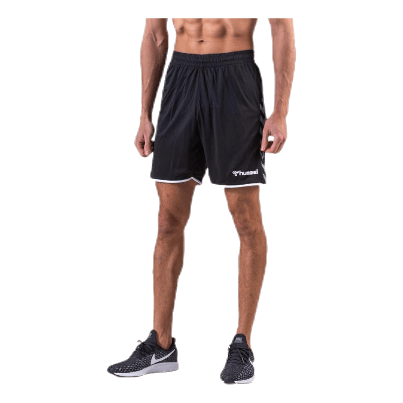 Authentic Poly Shorts White/Black