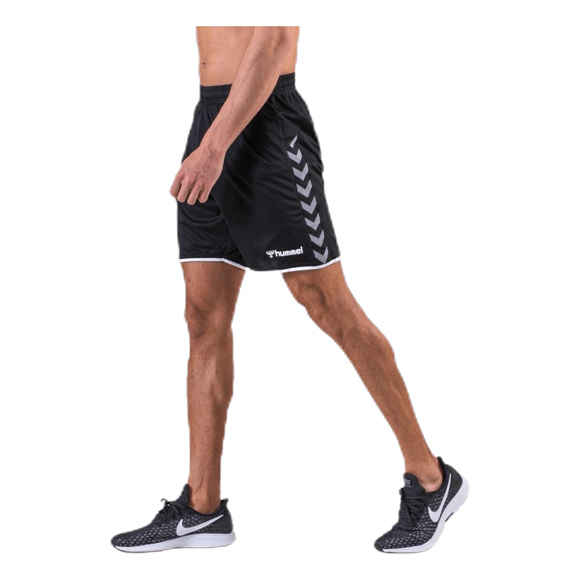 Authentic Poly Shorts White/Black