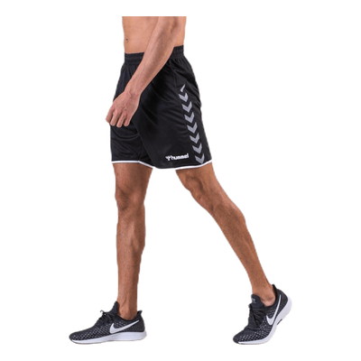 Authentic Poly Shorts White/Black