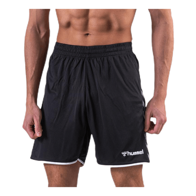 Authentic Poly Shorts White/Black