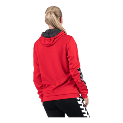 Authentic Poly Zip Hoodie Red