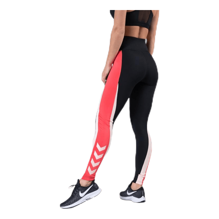 Oliza High Waist Tights Pink/Black