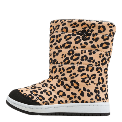 Junior Puffer Boot Print Black/Beige