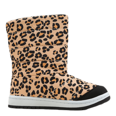 Junior Puffer Boot Print Black/Beige