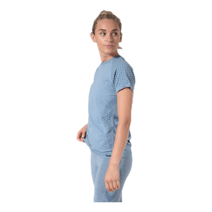 CI Seamless SS T-Shirt Blue