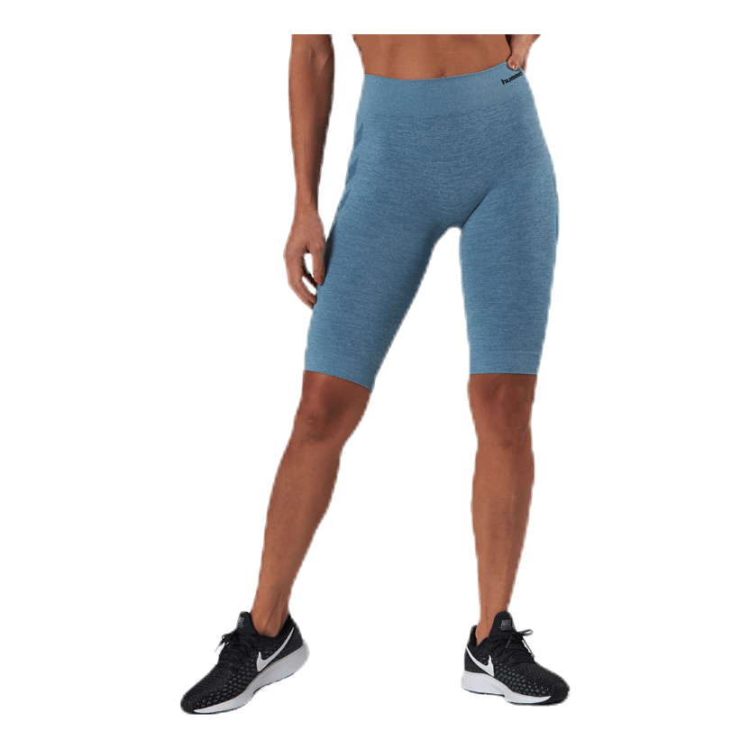 Seamless Cycling Shorts Blue