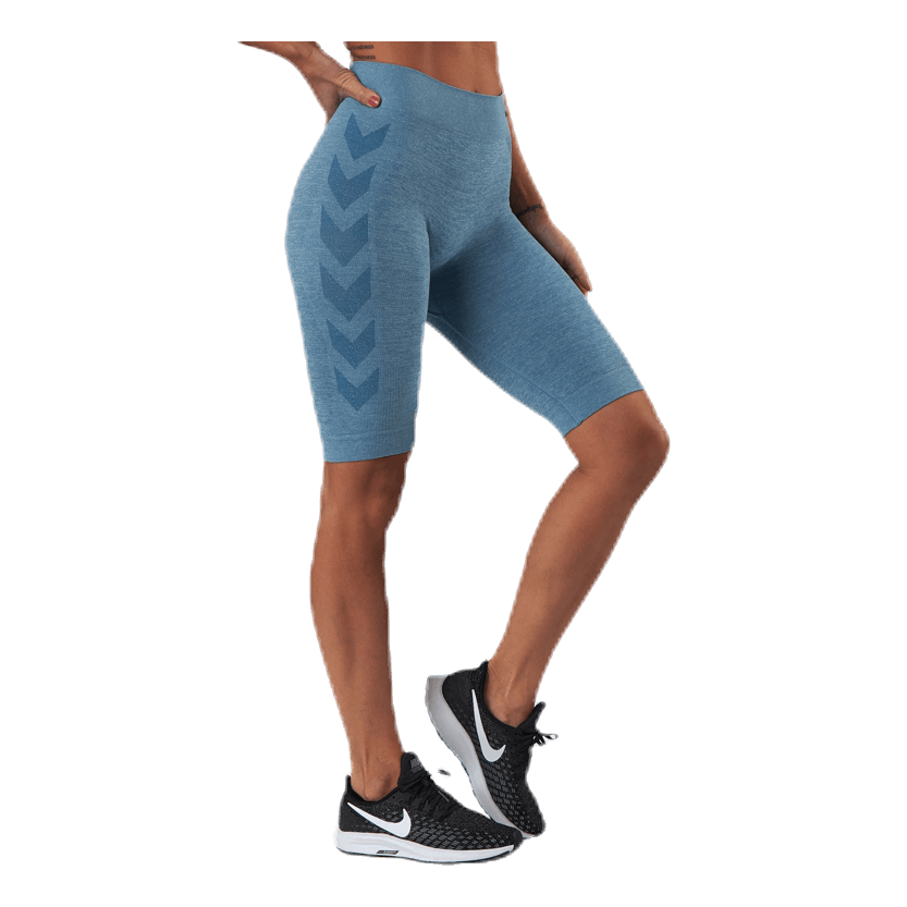 Seamless Cycling Shorts Blue