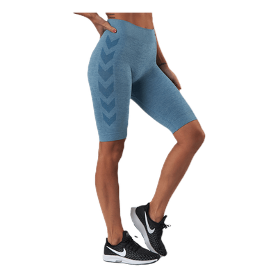 Seamless Cycling Shorts Blue